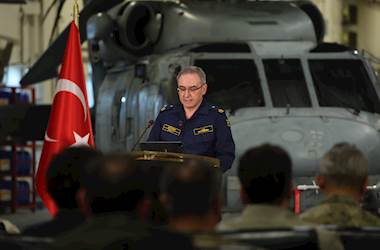 Haftalık Basın Bilgilendirme Toplantısı Antalya Açıklarında Denizkurdu-I Tatbikatı’na Katılan TCG Anadolu’da Gerçekleştirildi