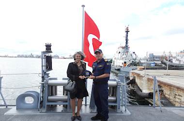 TCG Amasra Visits Constanta During POSEIDON 2025 Mine Countermeasures Exercise 