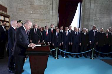 29 Ekim Cumhuriyet Bayramı Dolayısıyla Cumhurbaşkanımız Sayın Recep Tayyip Erdoğan Başkanlığındaki Devlet Erkânı Anıtkabir’i Ziyaret Etti