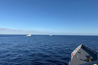 TCG Gaziantep Conducts PASSEX with UK and Norwegian Frigates