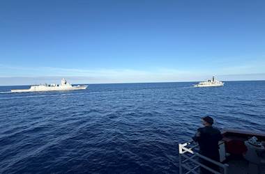 TCG Gaziantep Conducts PASSEX with UK and Norwegian Frigates