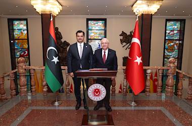 Millî Savunma Bakanı Yaşar Güler, Libya Ulusal Ordusu Genel Komutan Yardımcısı Orgeneral Saddam Hafter’i Kabul Etti