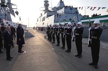 İstanbul Tersanesi Komutanlığımızda, Deniz Platformlarının Hizmete Giriş, Bayrak Çekme ve İlk Sac Kesim Töreni Düzenlendi