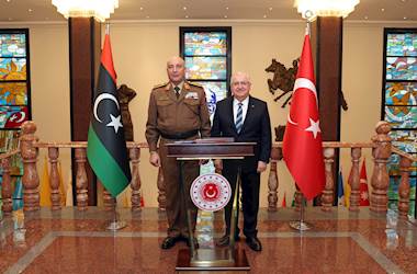 Millî Savunma Bakanı Yaşar Güler, Libya Genelkurmay Başkanı Orgeneral Muhammed Ali Al-Haddad’ı Kabul Etti 