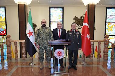 Millî Savunma Bakanı Yaşar Güler, Suriye Genelkurmay Başkanı Tümgeneral Nureddin Ali Na’san’ı Kabul Etti