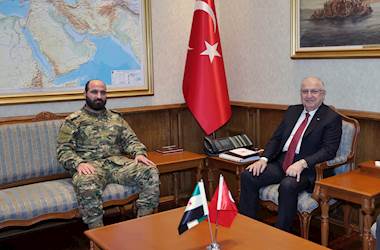 Millî Savunma Bakanı Yaşar Güler, Suriye Genelkurmay Başkanı Tümgeneral Nureddin Ali Na’san’ı Kabul Etti