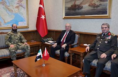 Millî Savunma Bakanı Yaşar Güler, Suriye Genelkurmay Başkanı Tümgeneral Nureddin Ali Na’san’ı Kabul Etti
