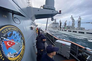 Anadolu Turkish Maritime Task Force Continues Transit to Rota for Upcoming Activities