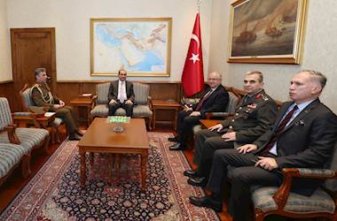 Millî Savunma Bakanı Yaşar Güler, Irak’ın Ankara Büyükelçisi Majid Al-Lachmawi’yi Makamında Kabul Etti