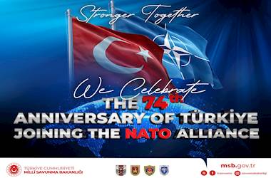 We Celebrate the 74th Anniversary of Türkiye Joining the NATO Alliance!