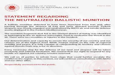 Statement Regarding the Neutralized Ballistic Munition