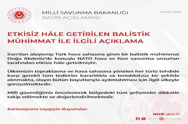 Etkisiz Hâle Getirilen Balistik Mühimmat ile İlgili Açıklama