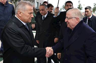 TSK Komuta Kademesi ile Hatay'a Giden Millî Savunma Bakanı Yaşar Güler, Hatay Valiliğini ve Hatay Büyükşehir Belediyesini Ziyaret Etti