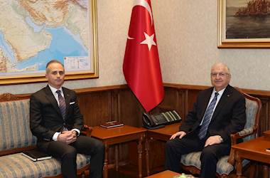 Millî Savunma Bakanı Yaşar Güler, Tiran Büyükelçisi Olarak Atanan Barış Ceyhun Erciyes’i Kabul Etti