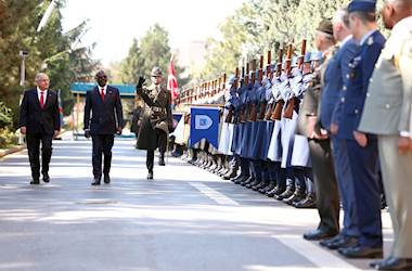 Footage from the Meeting Between Minister of National Defence Yaşar Güler and Congolese Minister of Defence Guy Kabombo Muadiamvita