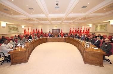 Footage from the Meeting Between Minister of National Defence Yaşar Güler and Congolese Minister of Defence Guy Kabombo Muadiamvita