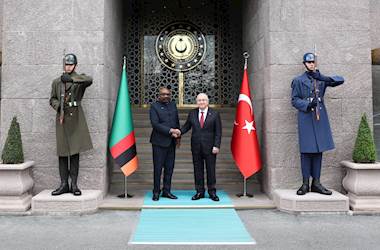 Millî Savunma Bakanı Yaşar Güler, Zambiya Savunma Bakanı Ambrose Lwiji Lufuma ile Millî Savunma Bakanlığında Bir Araya Geldi