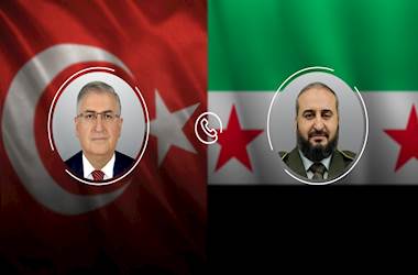 Millî Savunma Bakanı Yaşar Güler ve Suriye Savunma Bakanı Tümgeneral Murhaf Ebu Kasra Telefon Görüşmesi Gerçekleştirdi 