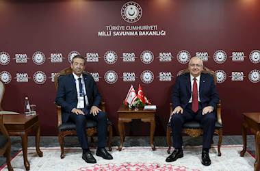 Bakan Güler, KKTC Dışişleri Bakanı Tahsin Ertuğruloğlu ve Somali Limanlar ve Deniz Taşımacılığı Bakanı Abdulkadir Mohamed Nur ile Bir Araya Geldi