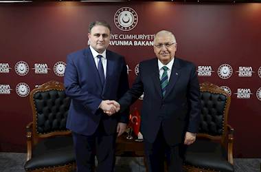 Millî Savunma Bakanı Yaşar Güler Azerbaycan Savunma Sanayii Bakanı Vugar Mustafayev ve Sudan Savunma Bakanı Korgeneral Hassan Kian ile Bir Araya Geldi