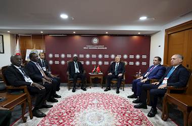 Millî Savunma Bakanı Yaşar Güler Azerbaycan Savunma Sanayii Bakanı Vugar Mustafayev ve Sudan Savunma Bakanı Korgeneral Hassan Kian ile Bir Araya Geldi