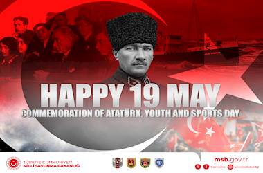 Happy 19 May Commemoration of Atatürk, Youth and Sports Day