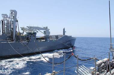 TCG Oruçreis Conducts Replenishment at Sea Within SNMG1 Mission