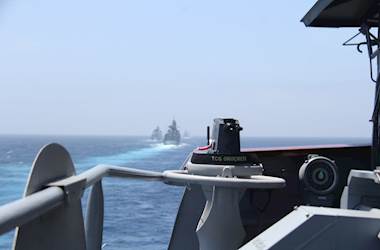 TCG Oruçreis Conducts Tactical Maneuver Training Within SNMG1 Mission
