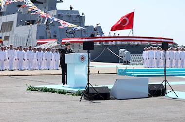 Açık Deniz Karakol Gemisi Cam Roman'ın Romanya Deniz Kuvvetleri Komutanlığına Teslimi ve Türk Deniz Kuvvetleri Komutanlığı Platformlarının Hizmete Giriş ve Bayrak Çekimi Töreni