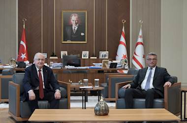 Millî Savunma Bakanı Yaşar Güler Kuzey Kıbrıs Türk Cumhuriyeti Cumhurbaşkanı Sayın Tufan Erhürman’ı Ziyaret Etti