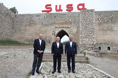 Millî Savunma Bakanı Yaşar Güler, Azerbaycan ve Gürcistan Savunma Bakanları ile Şuşa Kentinde İncelemelerde Bulundu