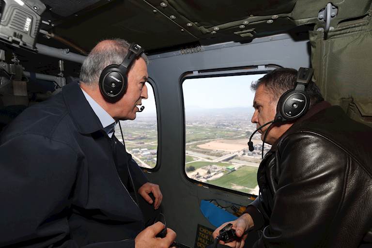 Yunanistan Savunma Bakanı Nikolaos Panagiotopoulos, Millî Savunma Bakanı Hulusi Akar’ın Davetlisi Olarak Hatay’a Geldi