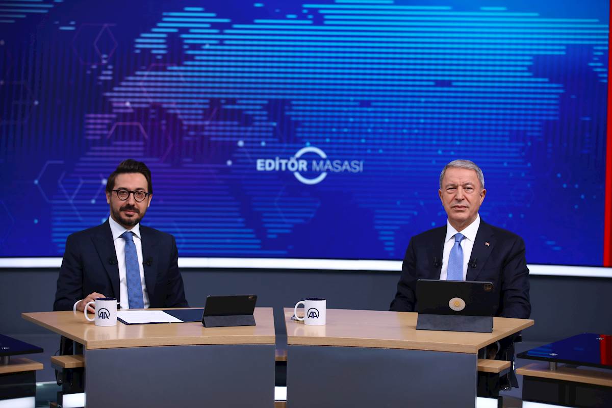 Millî Savunma Bakanı Hulusi Akar, Anadolu Ajansının (AA) 103'üncü Kuruluş Yıl Dönümünü Kutladı 
