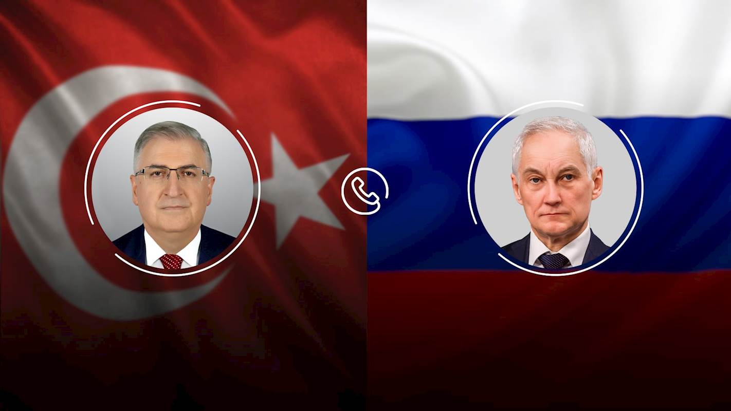 Millî Savunma Bakanı Yaşar Güler ve Rusya Federasyonu Savunma Bakanı Andrey Belousov Telefon Görüşmesi Gerçekleştirdi