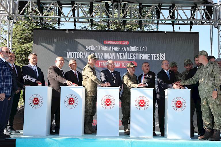 Millî Savunma Bakanı Yaşar Güler, Elazığ’da Motor ve Şanzıman Yenileştirme Tesisi Temel Atma Töreni’ne Katıldı