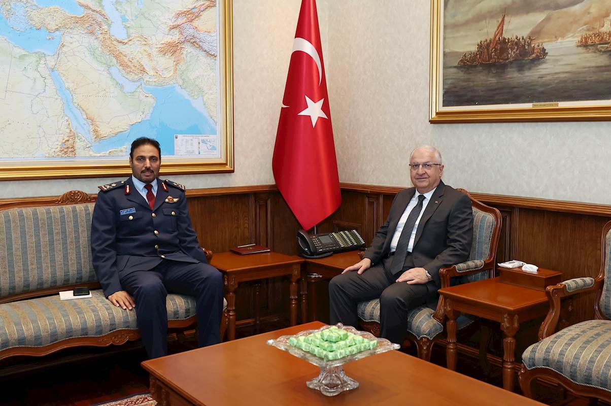 Millî Savunma Bakanı Yaşar Güler, Katar Askerî Ataşesi Tümgeneral Mohammed Rashid Al- Shahwani'yi Kabul Etti