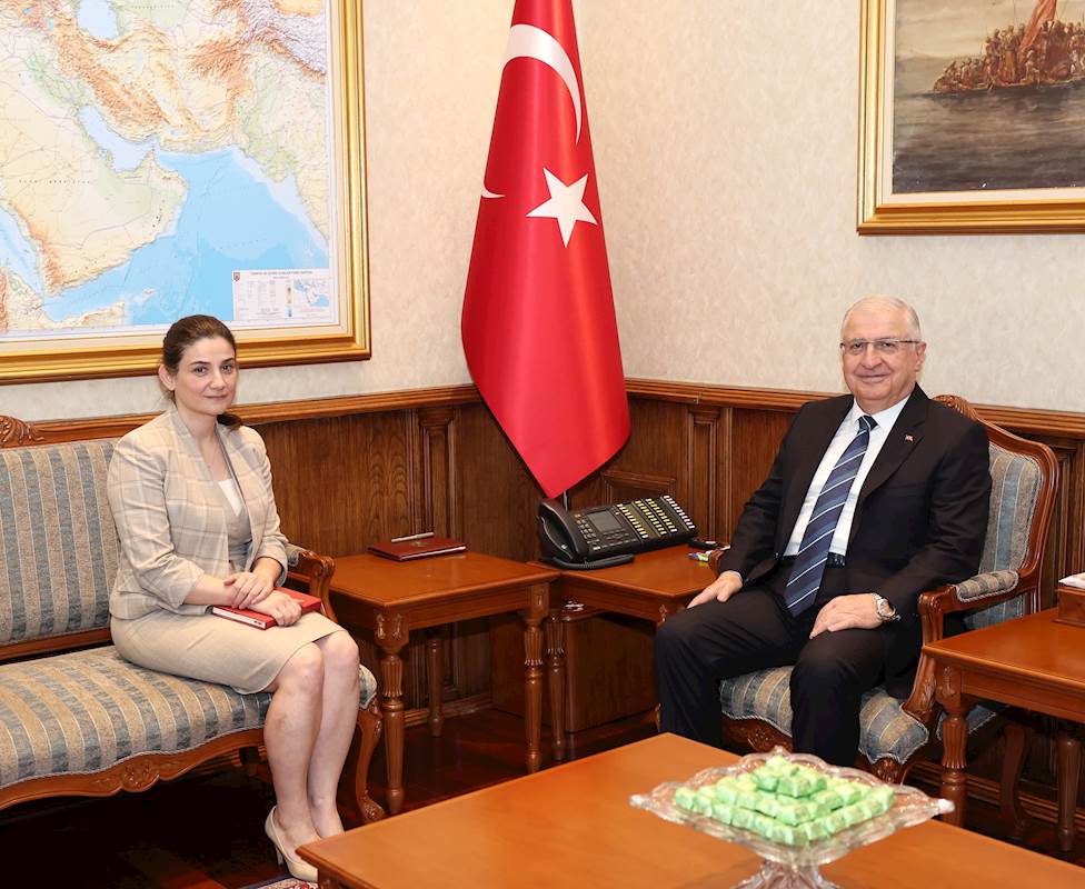 Millî Savunma Bakanı Yaşar Güler, Litvanya Büyükelçimiz Esra Toplu'yu Kabul Etti