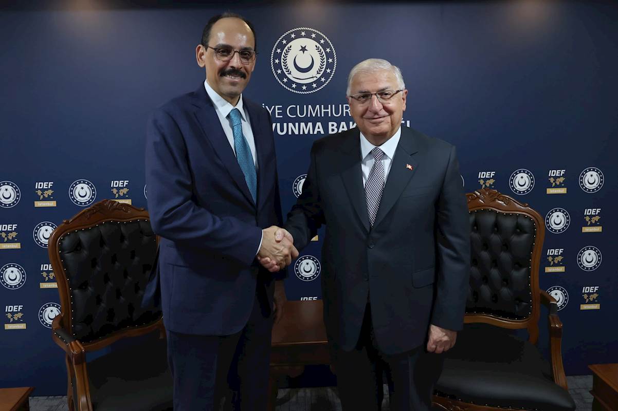 Millî Savunma Bakanı Yaşar Güler, Millî İstihbarat Teşkilatı Başkanı İbrahim Kalın’ı Kabul Etti