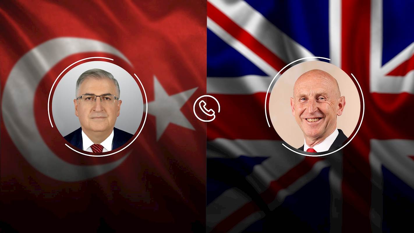 Millî Savunma Bakanı Yaşar Güler ile Birleşik Krallık Savunma Bakanı John Healey Telefon Görüşmesi Gerçekleştirdi