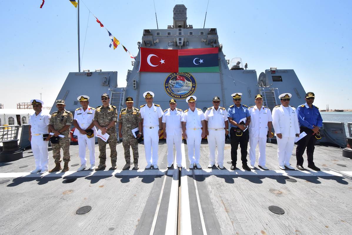 TCG Kınalıada Pays a Port Visit to Benghazi