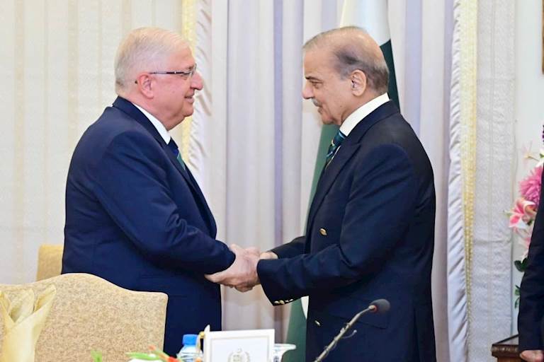 Millî Savunma Bakanı Yaşar Güler ve Beraberindeki Heyetimiz, Pakistan Başbakanı Sayın Şahbaz Şerif Tarafından Kabul Edildi