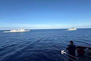 TCG Gaziantep Conducts PASSEX with UK and Norwegian Frigates