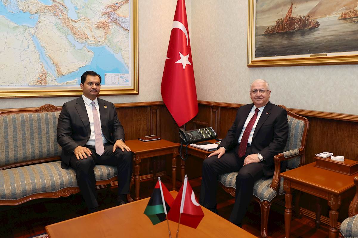 Millî Savunma Bakanı Yaşar Güler, Libya Ulusal Ordusu Genel Komutan Yardımcısı Orgeneral Saddam Hafter’i Kabul Etti