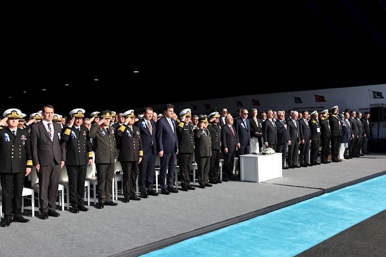 İstanbul Tersanesi Komutanlığımızda, Deniz Platformlarının Hizmete Giriş, Bayrak Çekme ve İlk Sac Kesim Töreni Düzenlendi