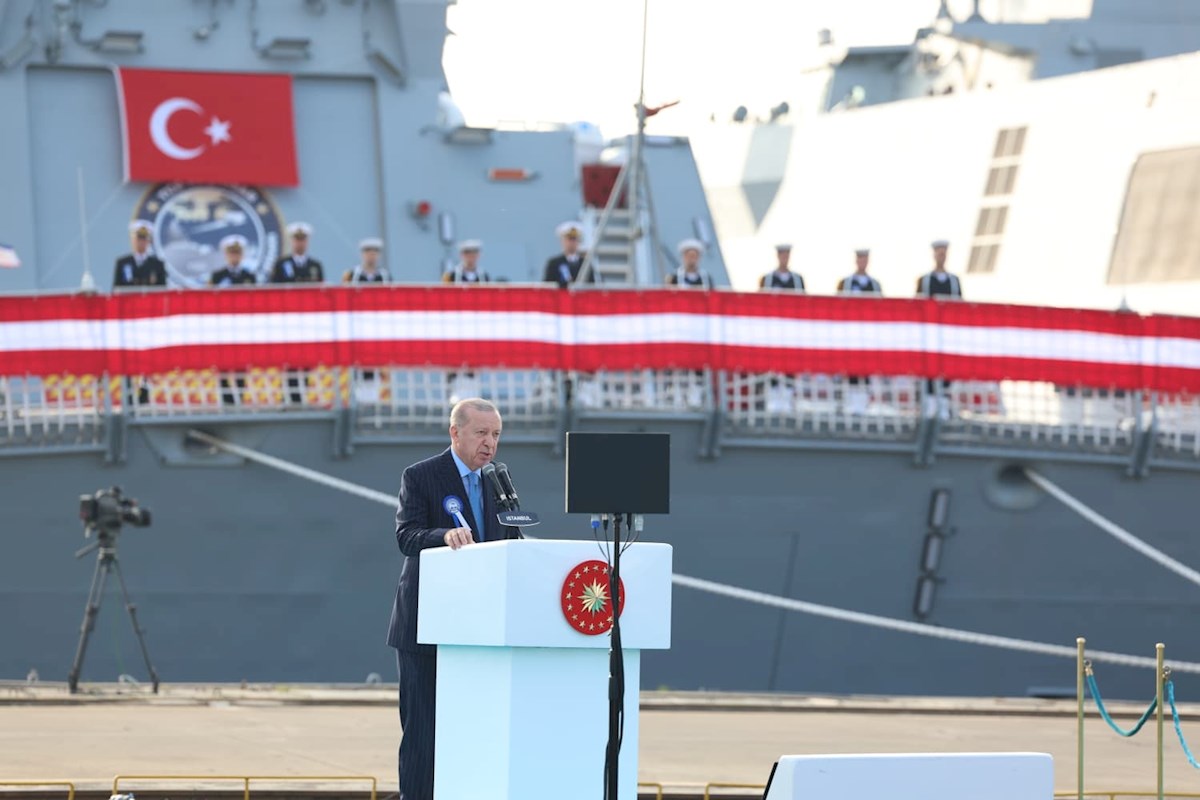 Cumhurbaşkanımız Sayın Recep Tayyip Erdoğan, İstanbul Tersanesi Komutanlığımızda Gerçekleştirilen Deniz Platformlarının Hizmete Giriş, Bayrak Çekme ve İlk Sac Kesim Töreni’nde Konuştu