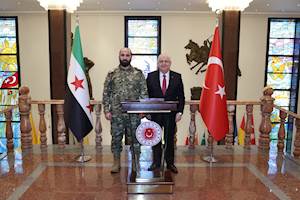 Millî Savunma Bakanı Yaşar Güler, Suriye Genelkurmay Başkanı Tümgeneral Nureddin Ali Na’san’ı Kabul Etti