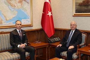 Millî Savunma Bakanı Yaşar Güler, Tiran Büyükelçisi Olarak Atanan Barış Ceyhun Erciyes’i Kabul Etti