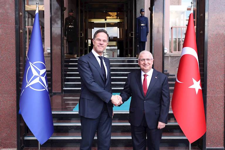 Millî Savunma Bakanı Yaşar Güler, NATO Genel Sekreteri Mark Rutte ile Millî Savunma Bakanlığında Bir Araya Geldi