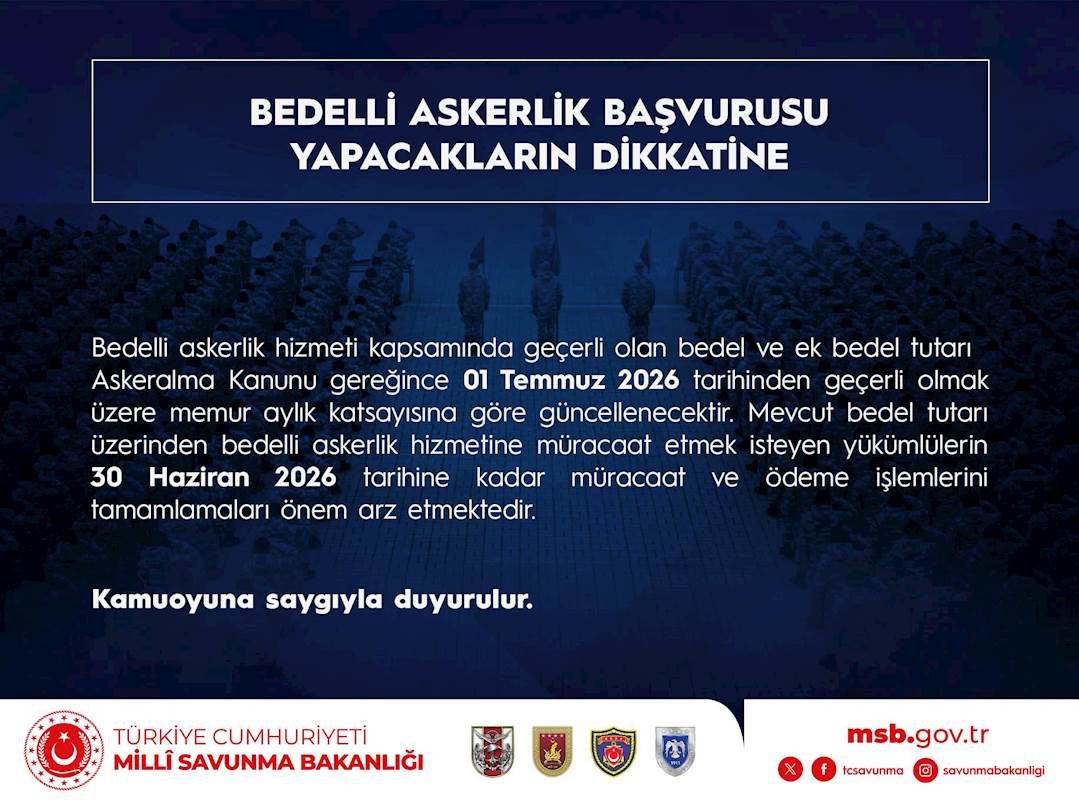 Bedelli Askerlik Başvurusu Yapacakların Dikkatine