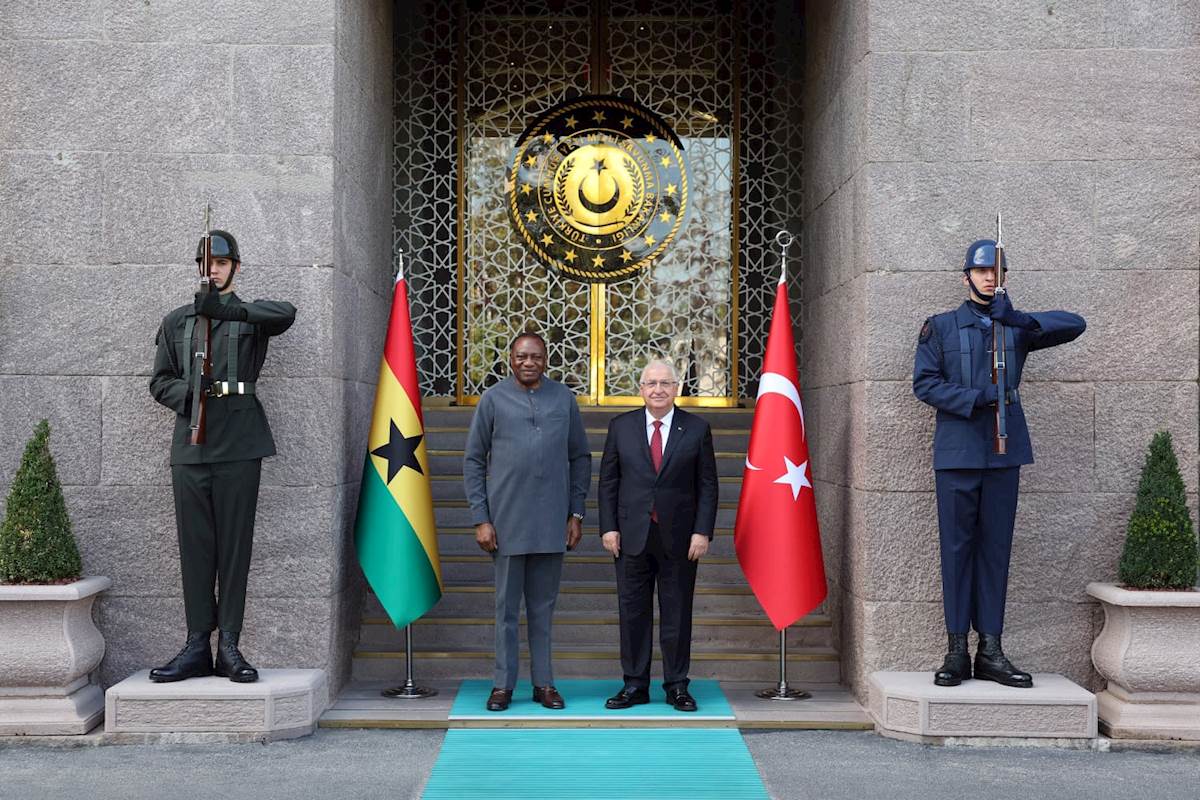 Millî Savunma Bakanı Yaşar Güler, Gana Cumhuriyeti Çalışma Bakanı Rashid Hassan Pelpuo ile Millî Savunma Bakanlığında Bir Araya Geldi